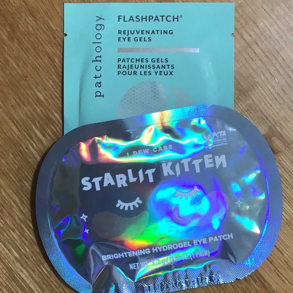 2 pairs of rejuvenating/brightening eye masks